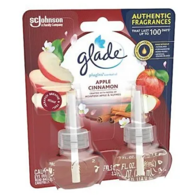GLADE SCENTED OIL REFIL-2PK/APPLE Packing / Size: 6/2PK