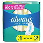 ALWAYS ULTRA THIN REGULAR W/WING-10CT Packing / Size : 12/10CT