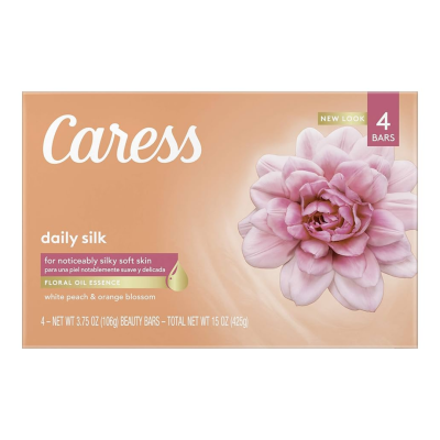 CARESS BAR SOAP-4PK/DAILY SILK Packing / Size : 12/4PK