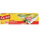 GLAD GAL.ZIPPER FOOD STORAGE-20CT Packing / Size : 12/20CT