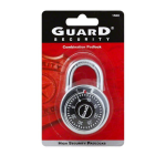 2" COMBINATION PADLOCK/#1500 Packing / Size : 72/1