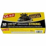 GLAD TRASH 30GAL-10CT QUICK TIE STRONG Packing / Size : 12/10CT
