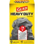GLAD TRASH 30GAL-28CT DRAWSTRING *6/CS* 4/40CT Packing