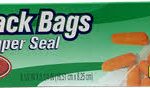 HOME SELECT SNACK BAG-50CT/ZIPPER Packing / Size : 24/50CT