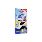 HOME SELECT TRASH BAGS-26GAL/BLACK Packing / Size : 24/10CT