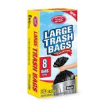 HOME SELECT TRASH BAGS-30GAL/BLACK Packing / Size : 24/8CT