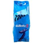 GILLETTE 5/PK 2BLADES RAZORS Packing / Size : 24/5PK