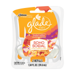 GLADE SCENTED OIL REFIL-2PK/SOHO SOCIAL Packing / Size : 6/2PK