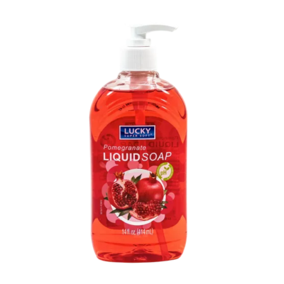 LUCKY CLEAR HAND SOAP POMEGRANATE Packing / Size : 12/14oz