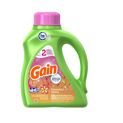 GAIN LIQ. DETERGENT 50oz/HA Packing / Size : 6/46 Oz