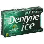 DENTYNE ICE SPLIT 2 FIT GUM-SPEARMINT Packing / Size: 9/16CT