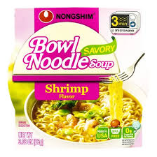 NONGSHIM BOWL NOODLE-SAVORY SHRIMP Packing / Size : 12/3.03oz