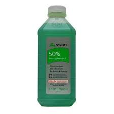 RUBBING ALCOHOL-50% GREEN Packing / Size : 24/12oz
