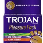 TROJAN 3CT CONDOMS-PLEASURE Packing / Size : 12/3CT
