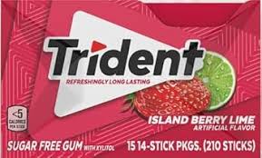 TRIDENT GUM-ISLAND BERRY LIME 12/mas Packing / Size : 12/1