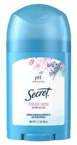 SECRET DEODORANT STICK-POWDER FRESH Packing / Size : 12/1.7oz
