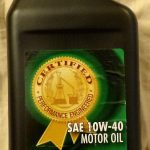 CERTIFIED MOTOR OIL-1QT/10W-40 Packing / Size : 12/1QT