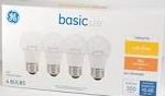 GE BASIC WHITE LIGHT BULB-4PK/100W Packing / Size : 12/4CT