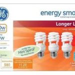 GE CFL LIGHT BULB-3PK 9W/40W Packing / Size : 4/3PK