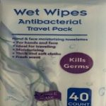 40CT WET WIPES ANTI BACTERIAL-TRAVEL PAC Packing / Size: 24/40CT