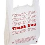 1/6 WHITE THANK-YOU T-BAGS/HR*600 Packing / Size : 1/22MIC