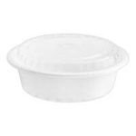2CT 32oz WHITE ROUND W/LID Packing / Size : 36/2CT