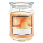 BUBBLE TOP CANDLE-PEACH Packing / Size : 6/18oz