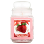 BUBBLE TOP CANDLE-STRAWBERRY Packing / Size : 6/18oz