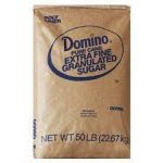 DOMINO SUGAR WHITE 50 LB.