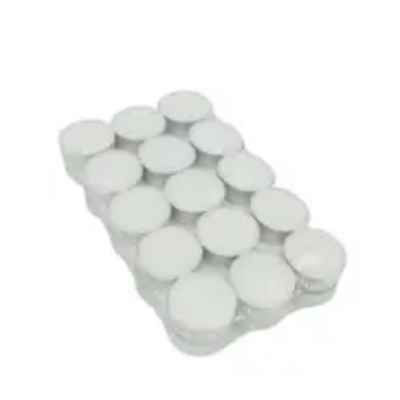 TEA LIGHTS CANDLES-WHITE/30CT Packing / Size : 12/30CT