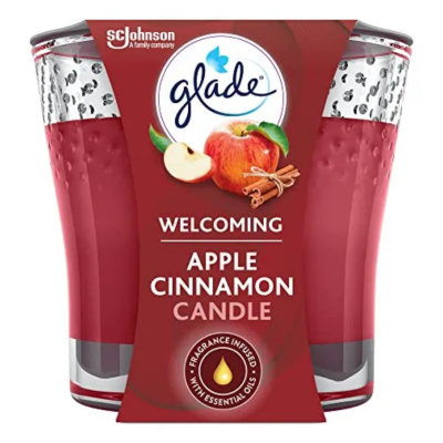 GLADE CANDLE-APPLE&CINNAMO Packing / Size : 6/3.4oz