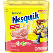 NESQUIK POWDER STRAWBERRY- 8 OZ. (PACK OF 6)
