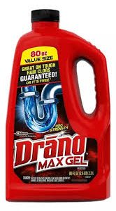 SC/DRANO *MAX GEL* LIQUID-CLOG REMOVER Packing / Size : 12/32oz