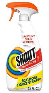SHOUT LAUNDRY STAIN REMOVER SPRAY-22oz Packing / Size : 12/22oz