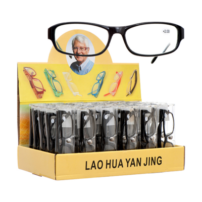 READING GLASSES W/CASE-DISPLAY/BLACK Packing / Size : 30/1