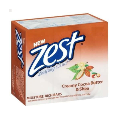 2/PK ZEST BAR SOAP-CREAMY COCOA Packing / Size : 24/2-90g