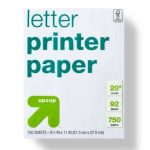 8.5"X11" / 500CT WHITE COPY PAPER Packing / Size : 10/500CT