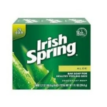 3/PK IRISH SPRING BAR SOAP-ALOE VERA Packing / Size : 54/3.75oz